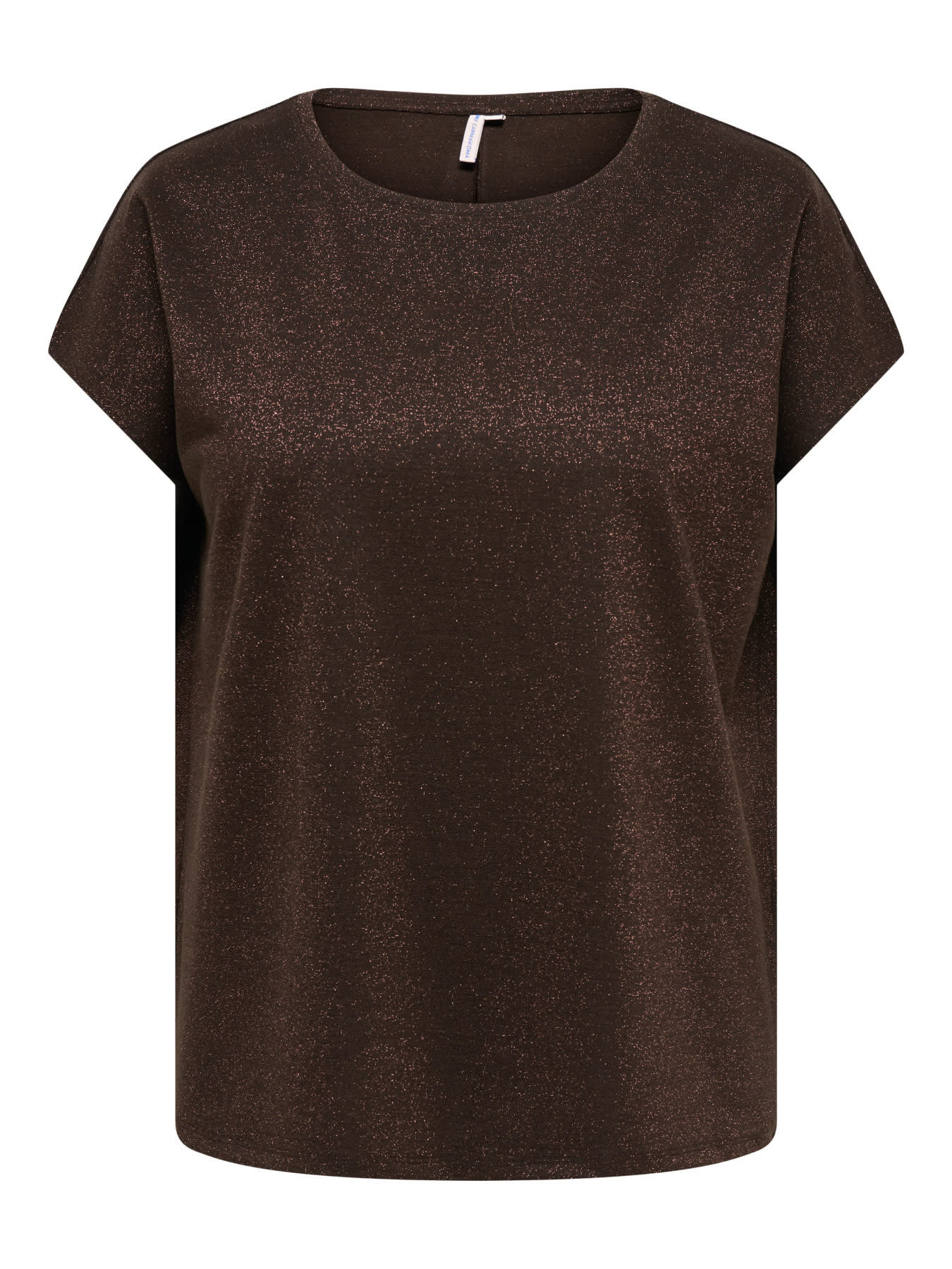 ONLY CARMAKOMA CARMOSTER GLITTER S/S TOP JRS NOOS