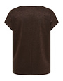 ONLY CARMAKOMA CARMOSTER GLITTER S/S TOP JRS NOOS