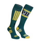 Poederbaas CHAM SKI SOCKS IN GREEN AND YELLOW