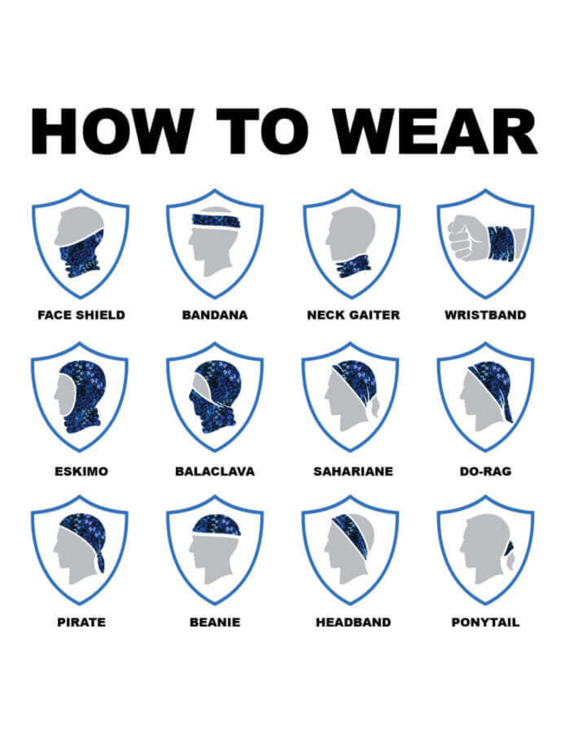 Après ski Store Tactical Black Bandana