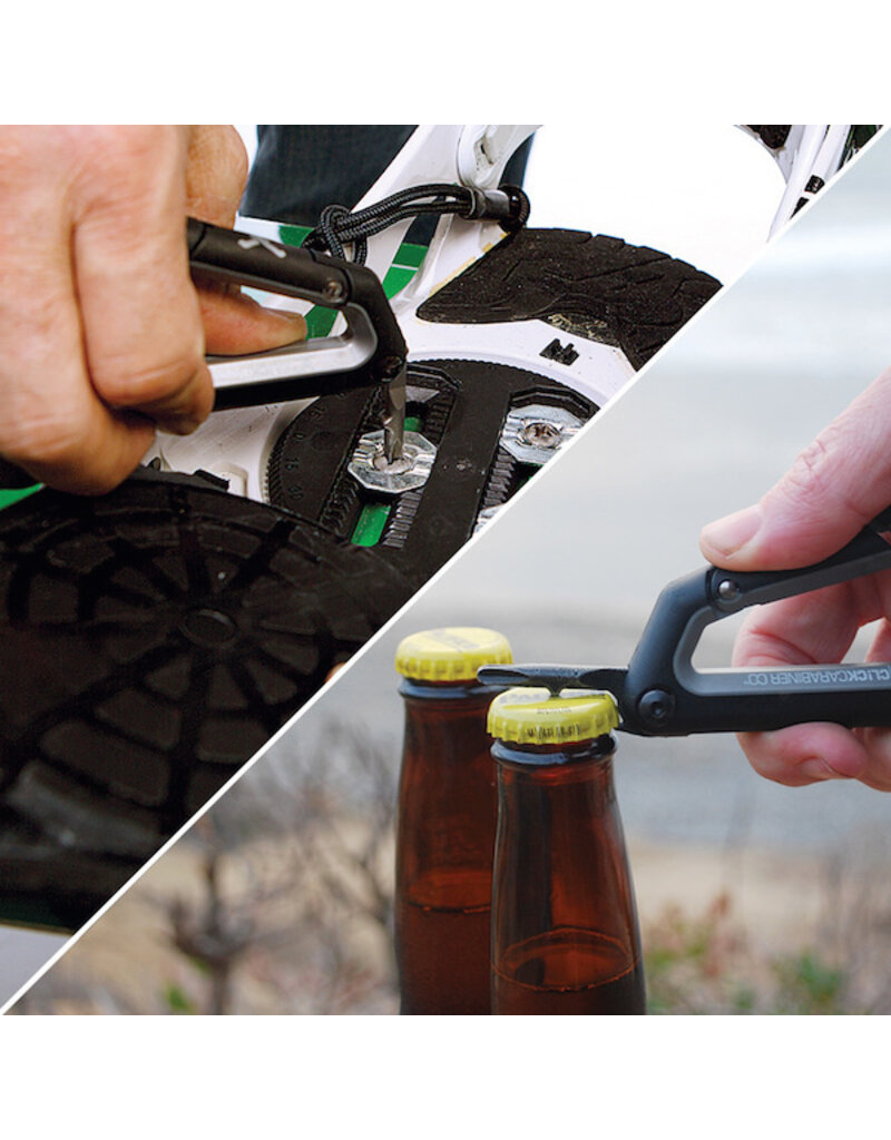 Click Carabiners Multi Ski Tool yellow