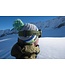 Ski hat - crochet hat - Beanie gray, green, white and blue - men