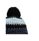 Poederbaas Donker gehaakte muts - grijs/paars/roze/zwart