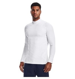 UA CG Armour Fitted Mock-Wit / / Zwart
