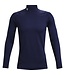 UA CG Armour Fitted Mock // Donker Blauw // Wit