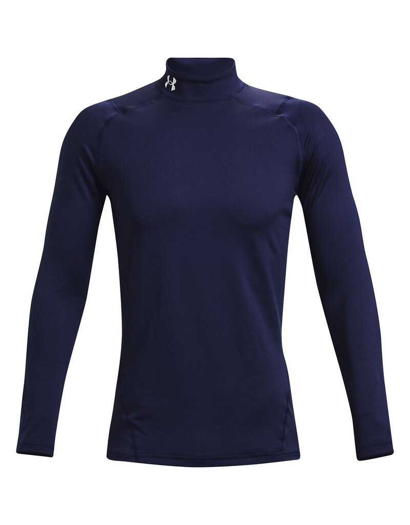 UA CG Armour Fitted Mock // Donker Blauw // Wit