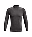 UA CG Armour Fitted Mock // Light Heather // Zwart