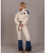 CHIC SKI SUIT CREAM & BLUE - WOMEN