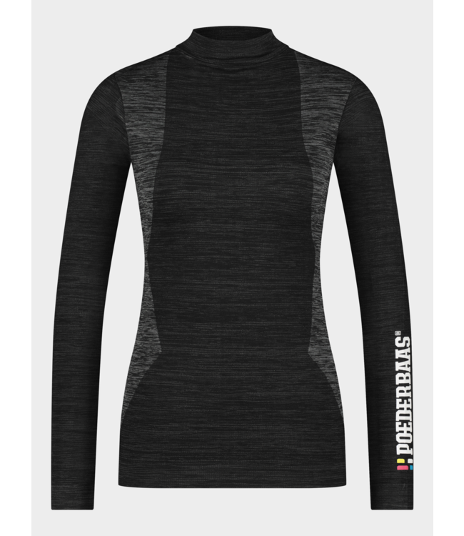Technisch Thermo Shirt Lange Mouw - Dames - Zwart