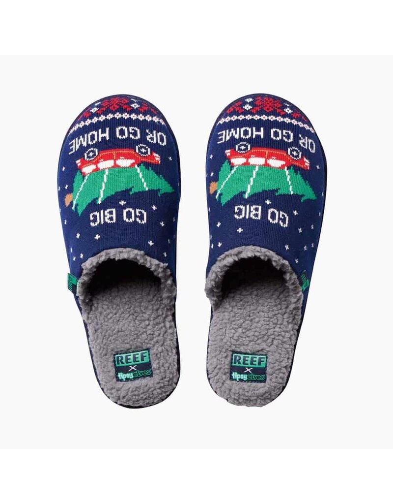 X Tipsy Elves Go Big Or Go Home-pantoffels voor heren