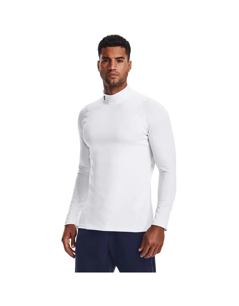 UA CG Armour Fitted Mock-Wit / / Zwart