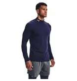 UA CG Armour Fitted Mock // Donker Blauw // Wit