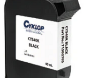 Cyklop Cyklop Inkt cartridge zwart Solvent based CYS640K CM610