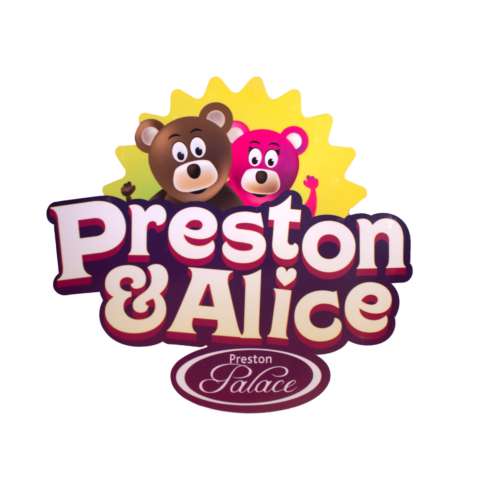 Raamsticker Preston & Alice