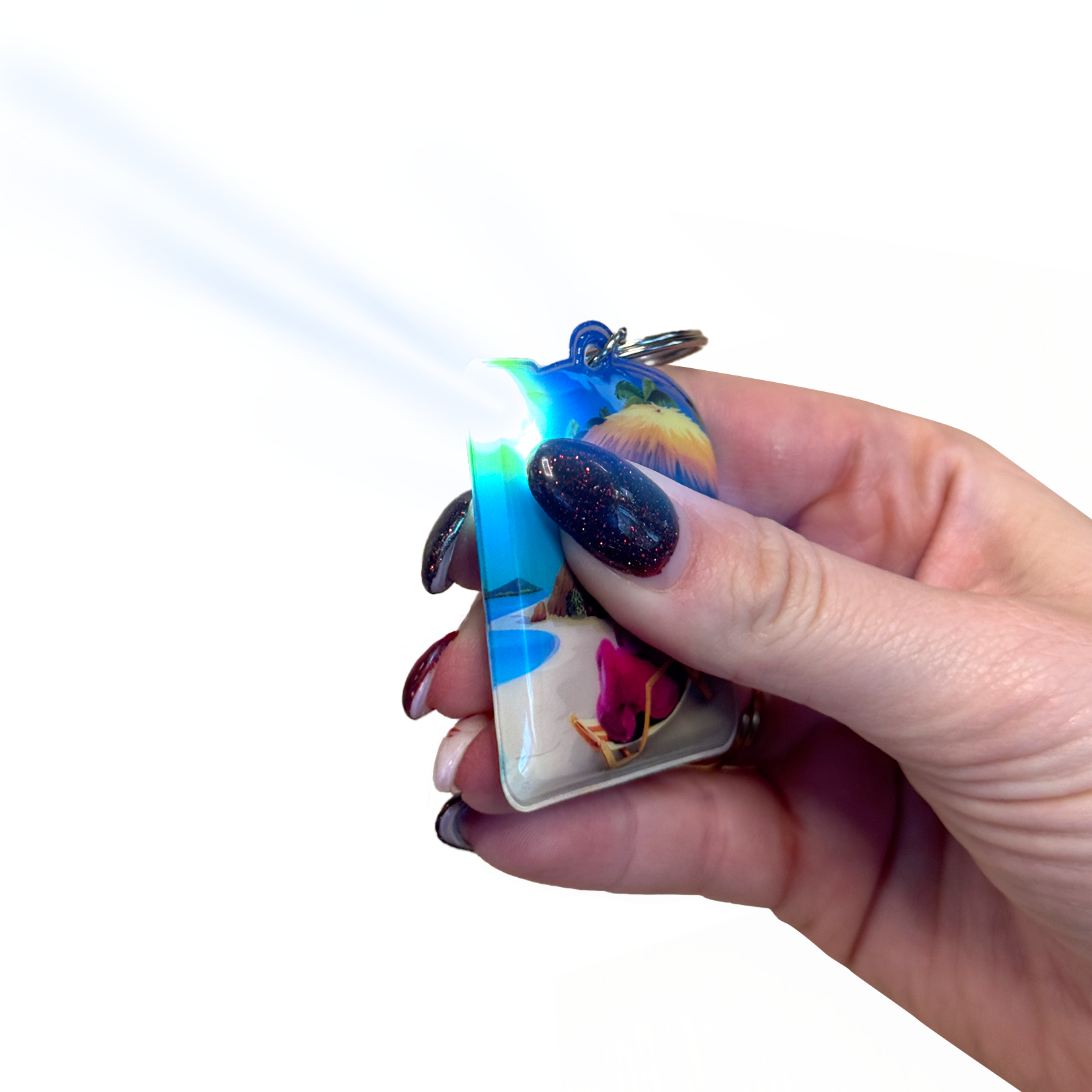 Sleutelhanger lampje strand Preston & Alice