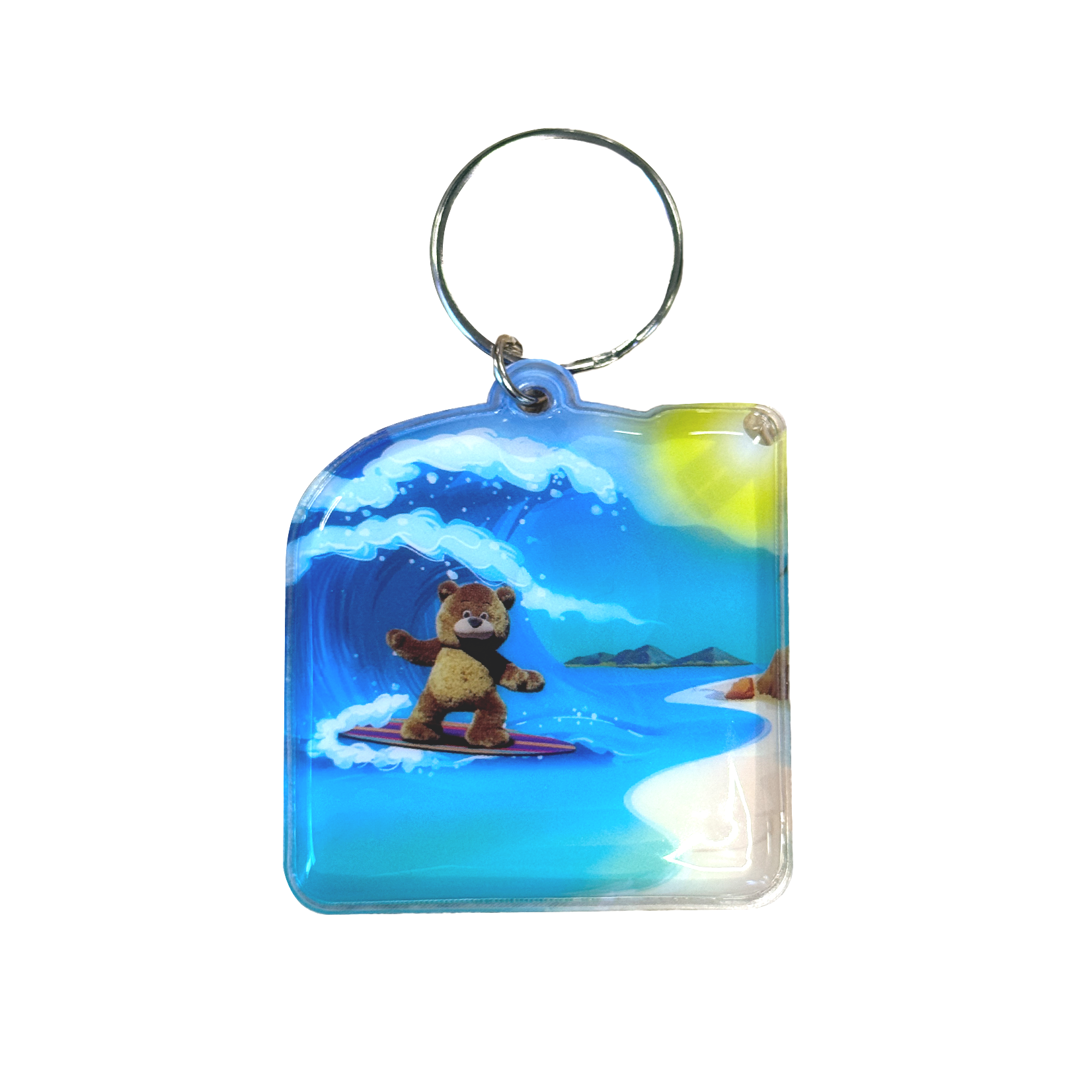 Sleutelhanger lampje strand Preston & Alice