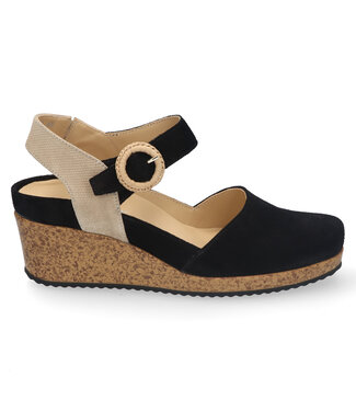 Durea Durea | Dames | Espadrilles | Zwart/Zand (5919 565 1007 H)