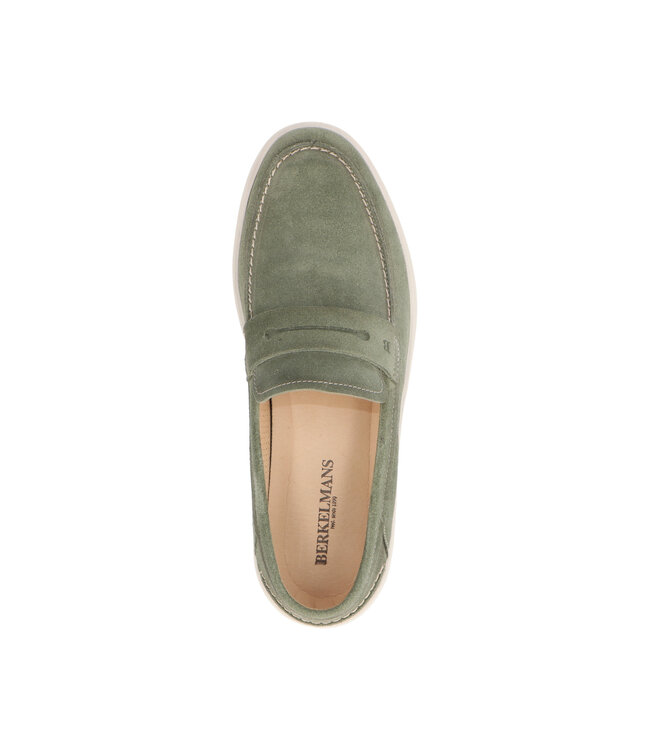 Berkelmans | Heren | Loafers | Castrezzato Green Suede (2410324261)