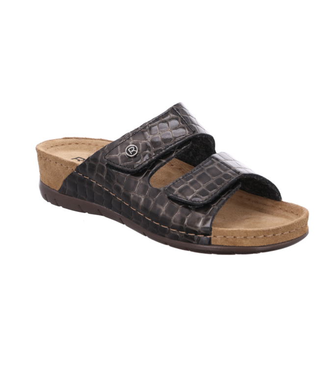 Rohde | Dames | Slippers | Antraciet (5854 82)