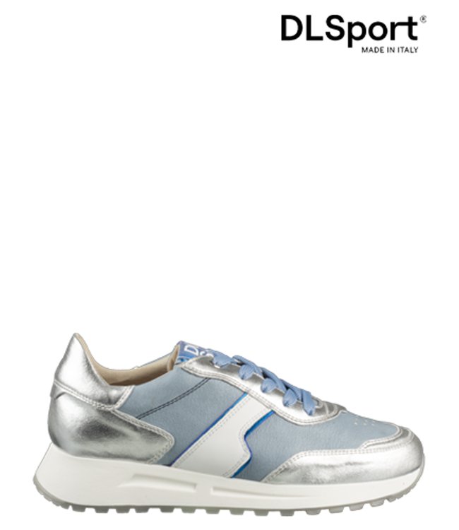 DL Sport | Dames | Sneakers | Lichtblauw / Goud (6203 04)