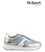 DL Sport | Dames | Sneakers | Lichtblauw / Goud (6203 04)