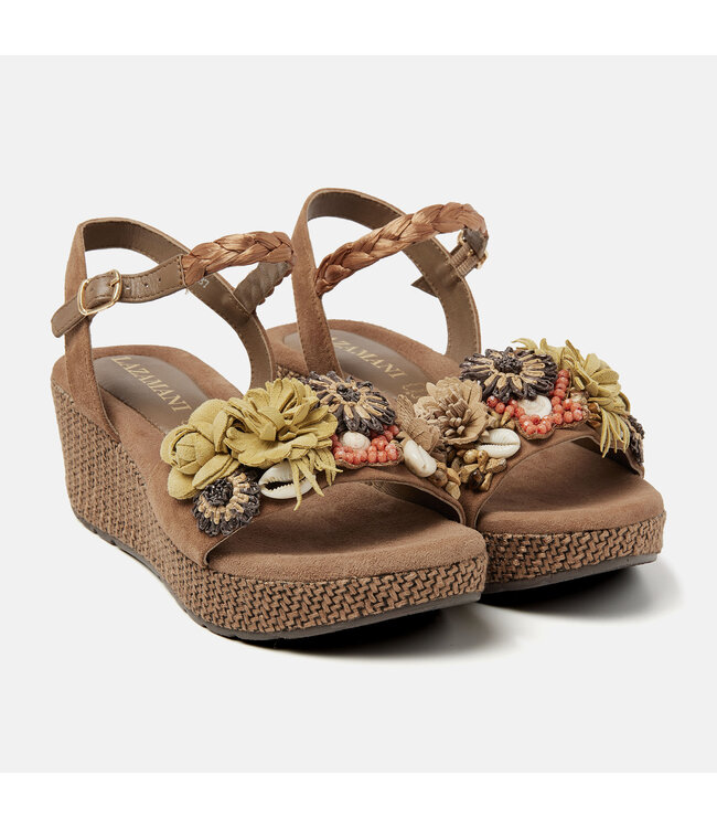 Lazamani | Dames | Sandalen | Taupe (75900)