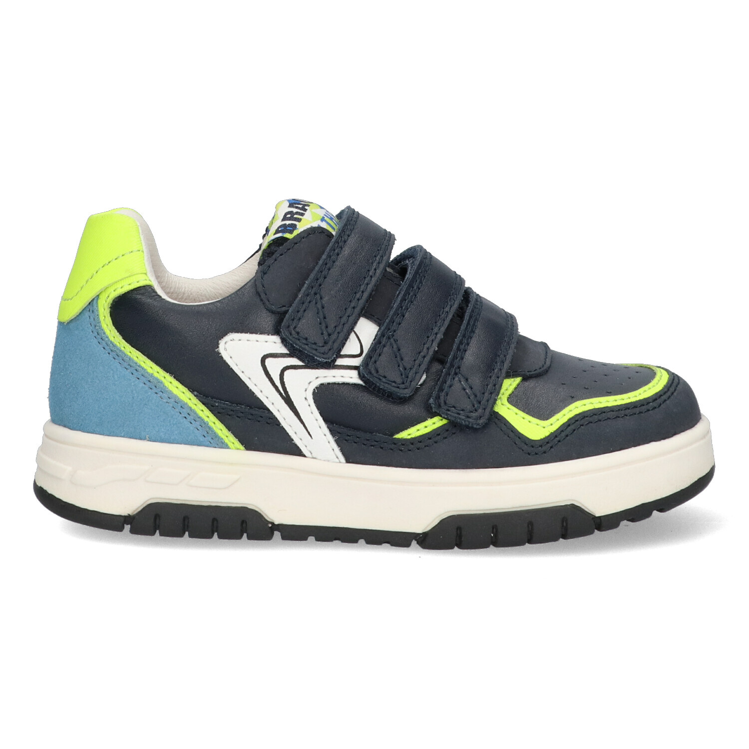 Braqeez Jongens Klittenbandschoenen Calvin Chicago Dark Blue 424251 129 Schoenmode den Boer