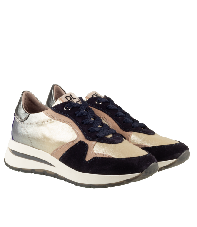 DL Sport | Dames | Sneakers | Blauw Combi (6338 03)