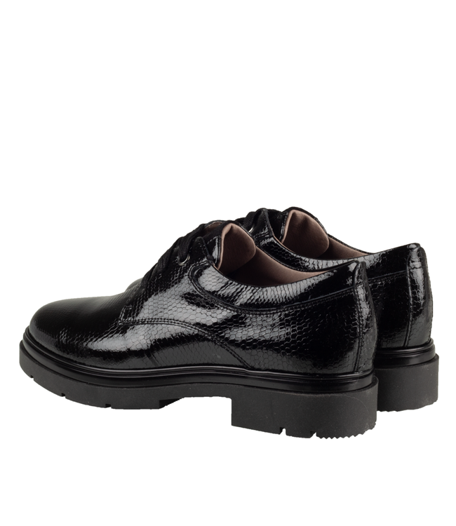 DL Sport | Dames | Veterschoenen | Zwartlak (5923 0D)