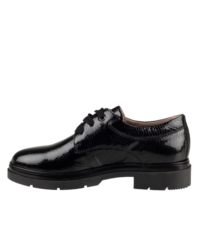 DL Sport | Dames | Veterschoenen | Zwartlak (5923 0D)