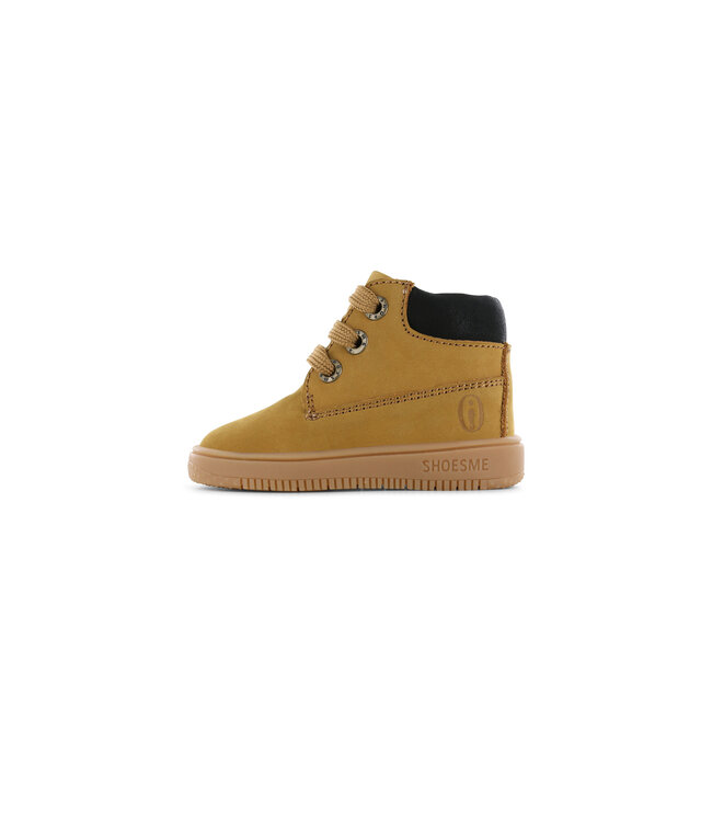 Shoesme Veter Boots Baby Proof Ochre BN24W004 A Schoenmode den Boer
