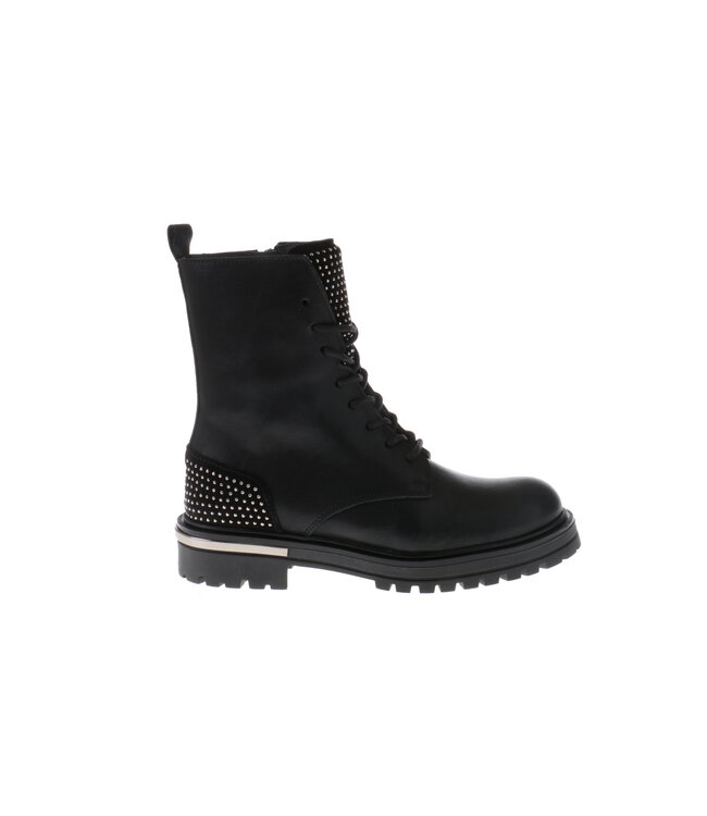 Hip | Meisjes | Veter Boots | Zwart Combi (H1138-244-10CO)