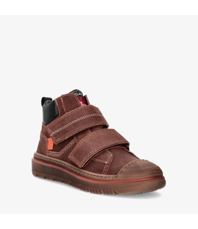 Develab | Jongens | Klittenbandschoenen | Dark Brown (41011 737)