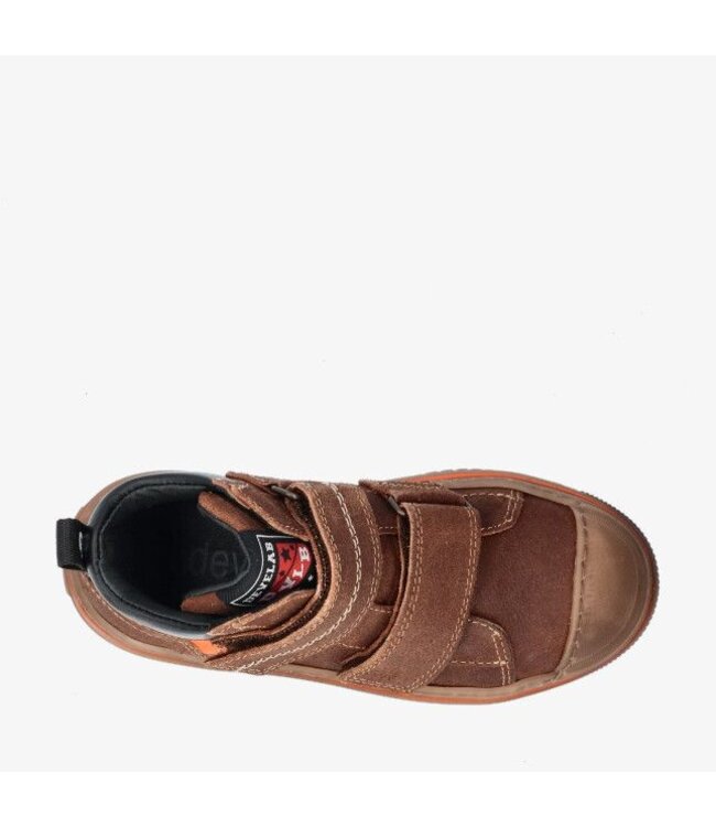 Develab | Jongens | Klittenbandschoenen | Dark Brown (41011 737)