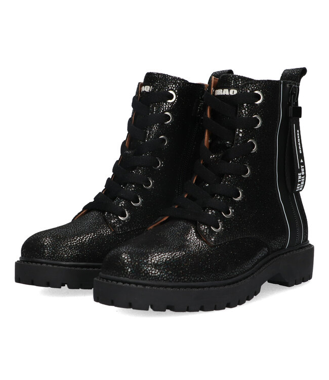 Braqeez | Meisjes | Veter Boots | Black (424771-989)