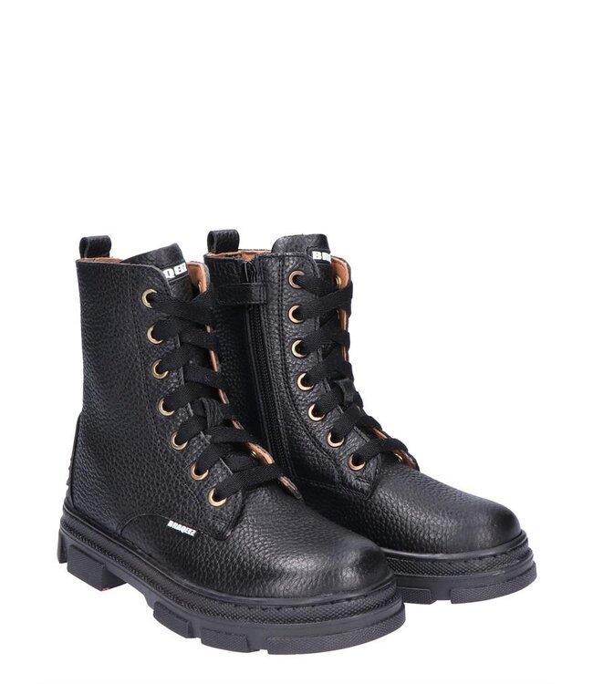 Braqeez | Meisjes | Veter Boots | Black (424751-589)
