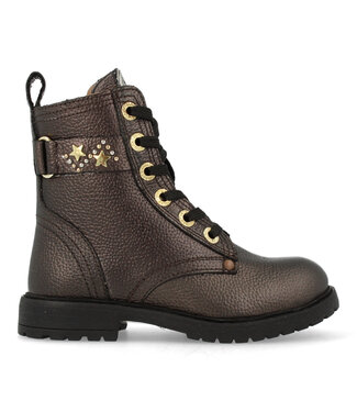 Develab Develab | Meisjes | Veter Boots | Black Nappa (44366 922)