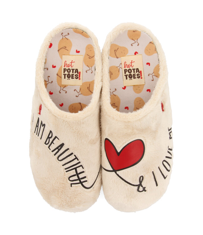 Hot Potatoes | Dames | Pantoffels | Beige (70150)