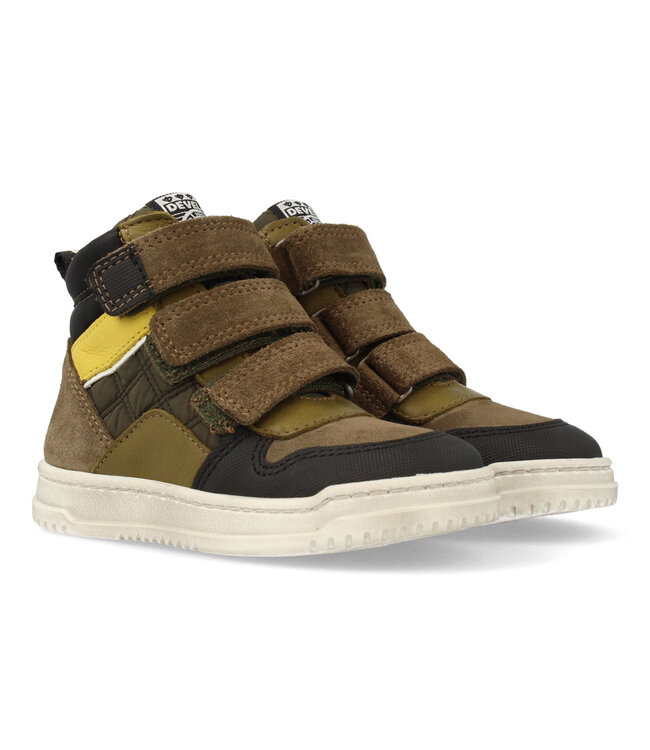 Develab | Jongens | Klittenbandschoenen | Kaki Fantasy (45889 559)