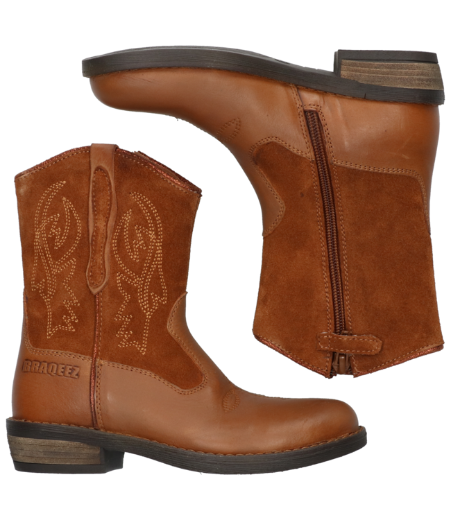 Braqeez | Meisjes | Western Laarzen | Cognac (424730-513)