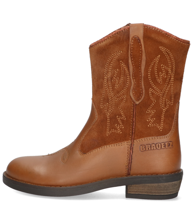 Braqeez | Meisjes | Western Laarzen | Cognac (424730-513)