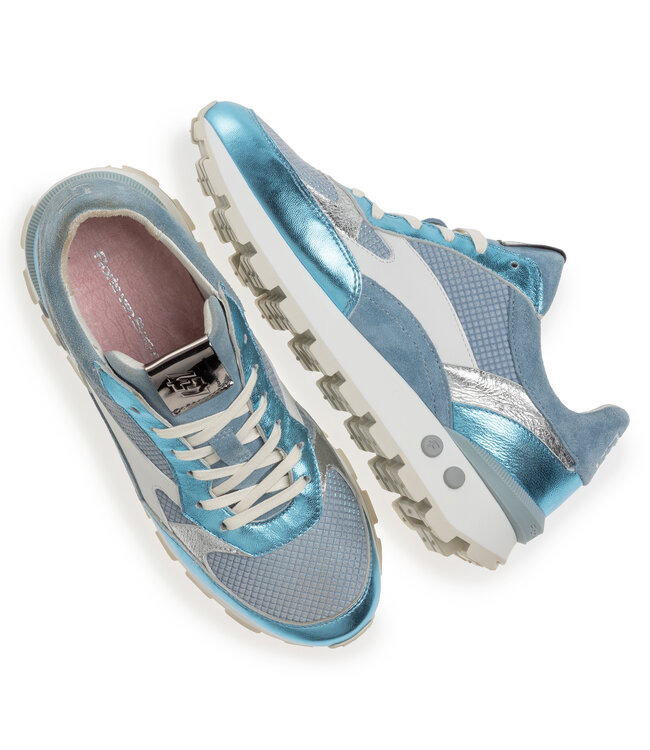 Floris van Bommel Dames | Dames | Sneakers | Light Blue (10098-42-01)