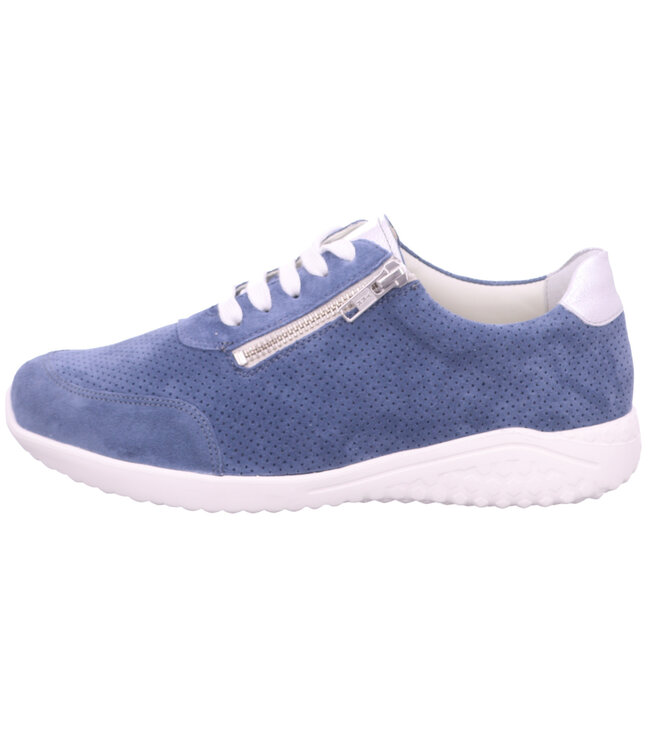 Solidus | Dames | Veterschoenen | Jeans / Zilver (60003 - 80385  K)