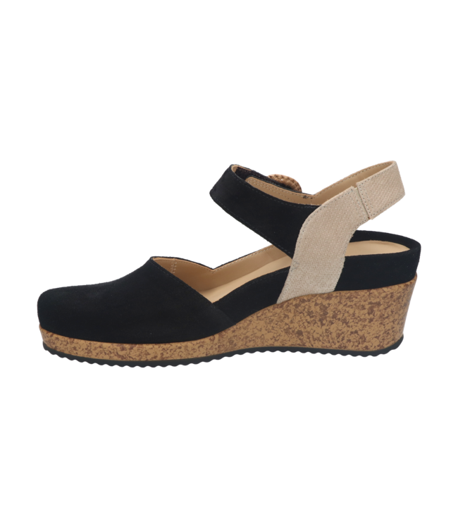 Durea | Dames | Espadrilles | Zwart/Zand (5919 565 1007 H)