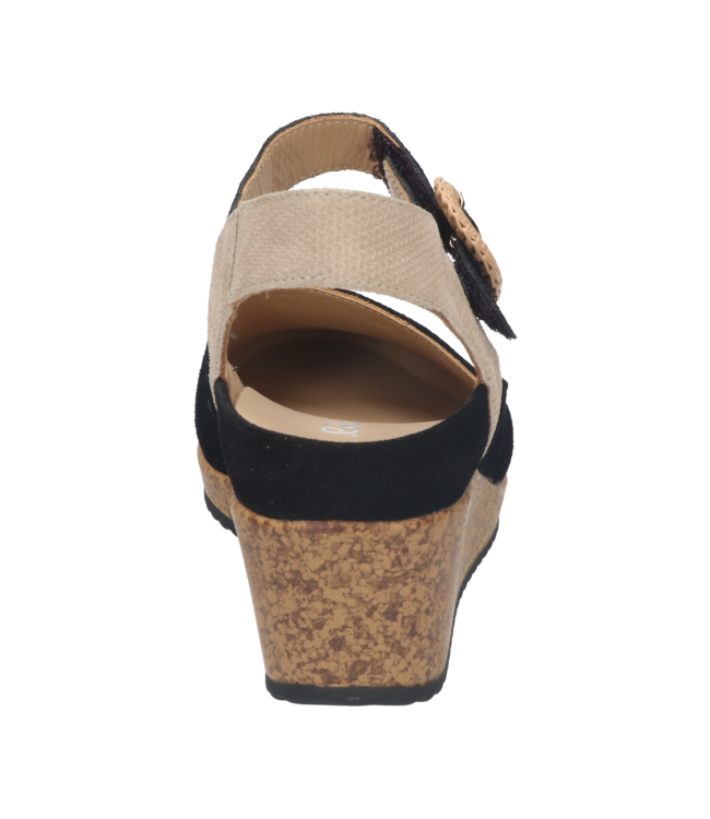 Durea | Dames | Espadrilles | Zwart/Zand (5919 565 1007 H)