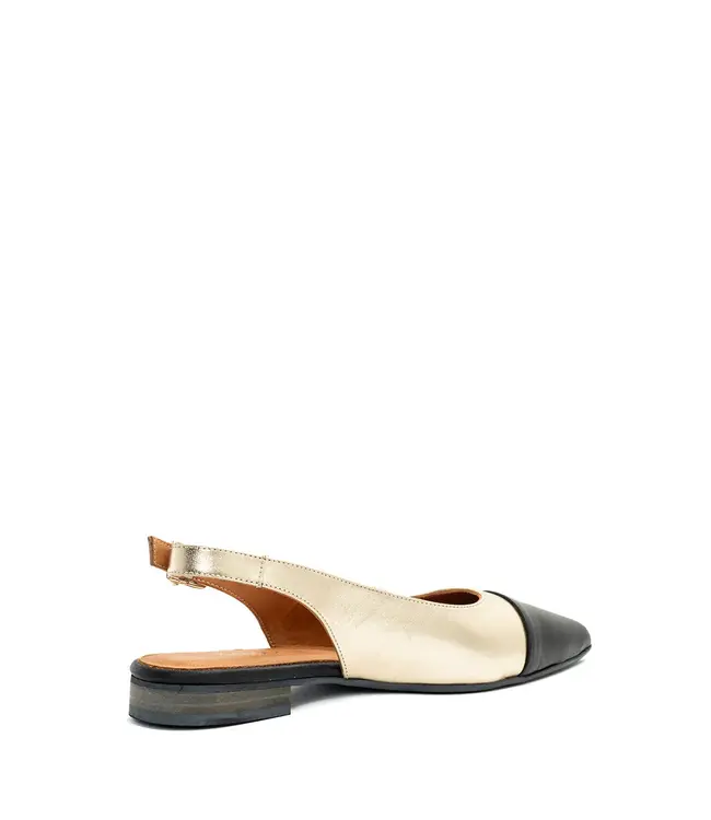Babouche | Dames | Slingbacks | Zwart/Goud (Katja Zwart/Goud)
