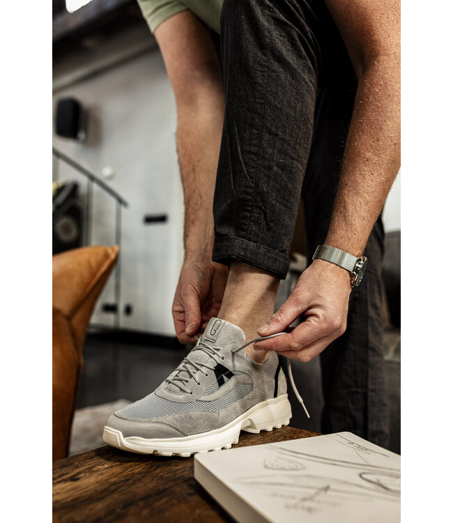 Gijs | Heren | Sneakers | Licht Grijs  (2149 118 1565)