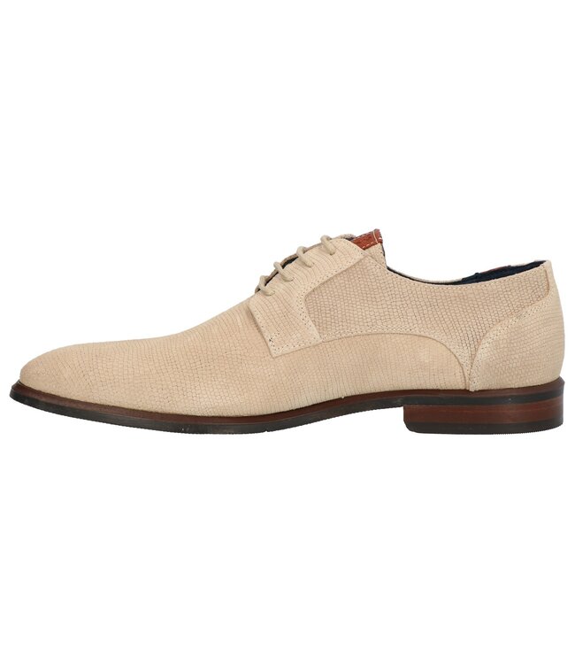 Berkelmans | Heren | Veterschoenen | Papyrus Suede Print ( 2510065339)