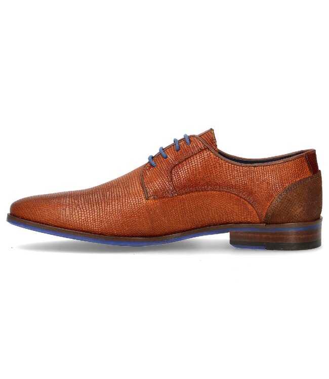 Berkelmans | Heren | Veterschoenen | Cognac Print ( 2510050365)