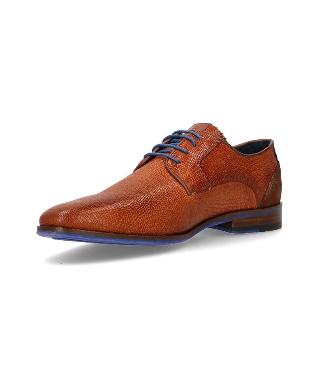 Berkelmans | Heren | Veterschoenen | Cognac Print ( 2510050365)